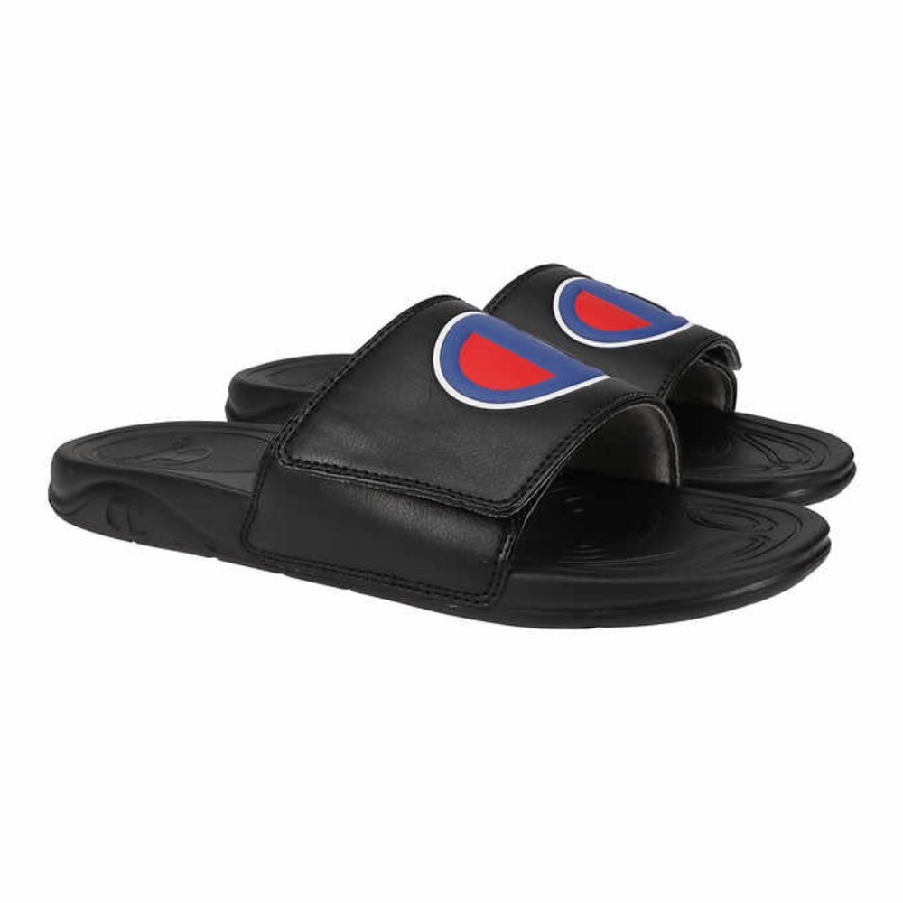 NEW Champion Unisex Black Slide Boys Size 6 & 7